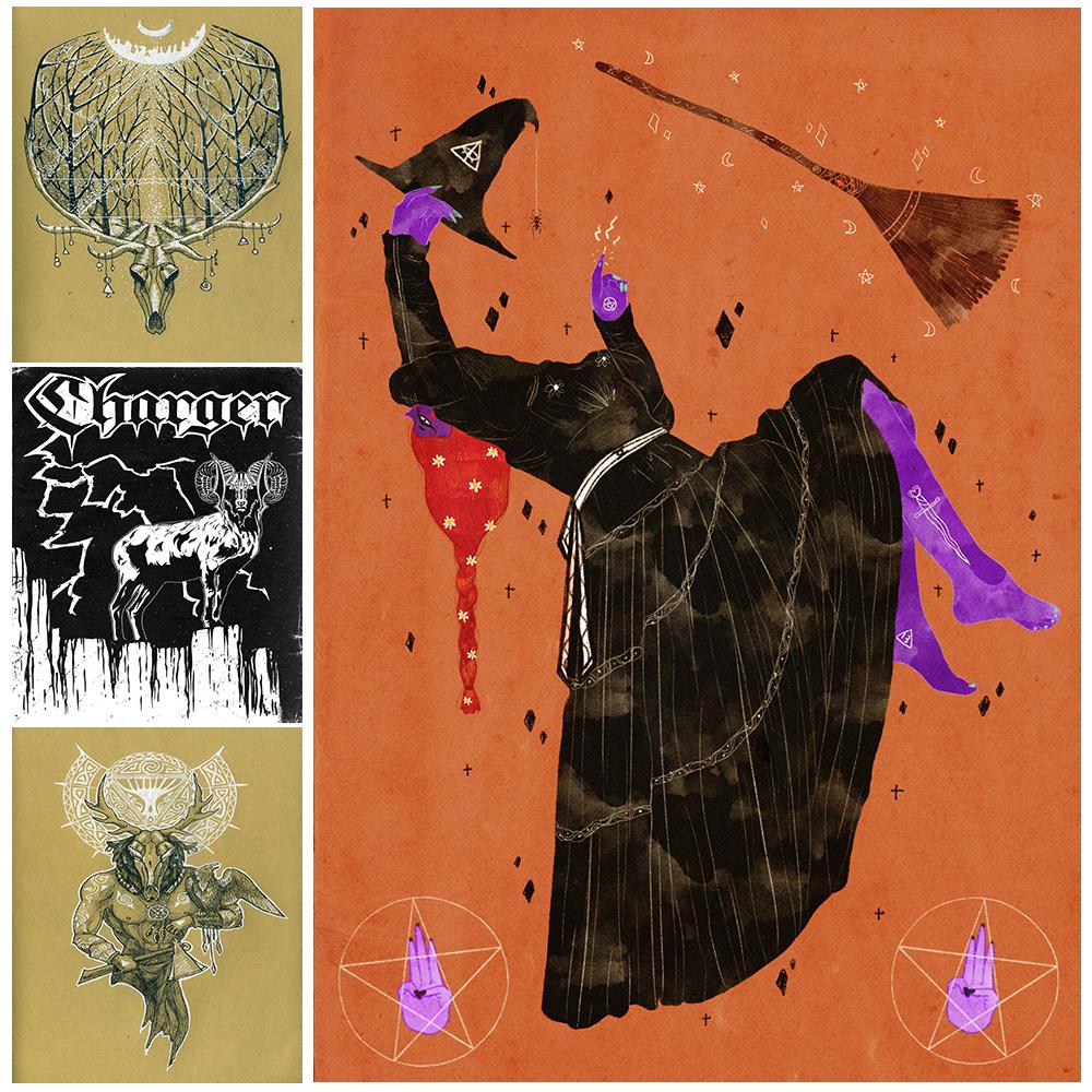 Ведьма Рок Танец Стены Искусства Украшения Картина Маслом Голова Козы Череп Плакат
Ведьма Рок Танец Стены Искусства Украшения Картина Маслом Голова Козы Череп Плакат