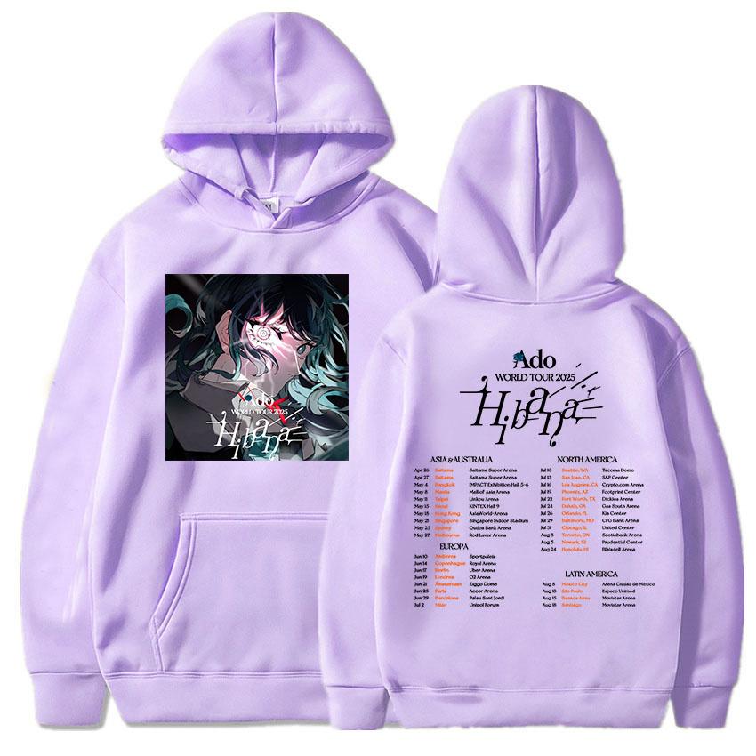 Японська співачка Адо Світове турне 2025 Толстовки Графічний одяг Довгий рукав Вільні світшоти Жіночий вуличний одяг M фіолетовий
Японська співачка Адо Світове турне 2025 Толстовки Графічний одяг Довгий рукав Вільні світшоти Жіночий вуличний одяг M фіолетовий