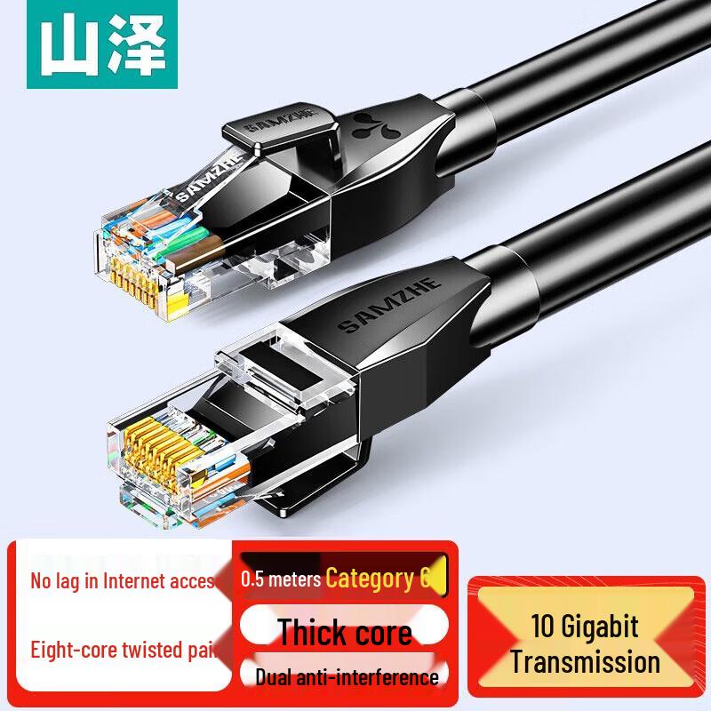 SAMZHE CAT6A UTP High-Speed Ethernet Cable
SAMZHE CAT6A UTP High-Speed Ethernet Cable