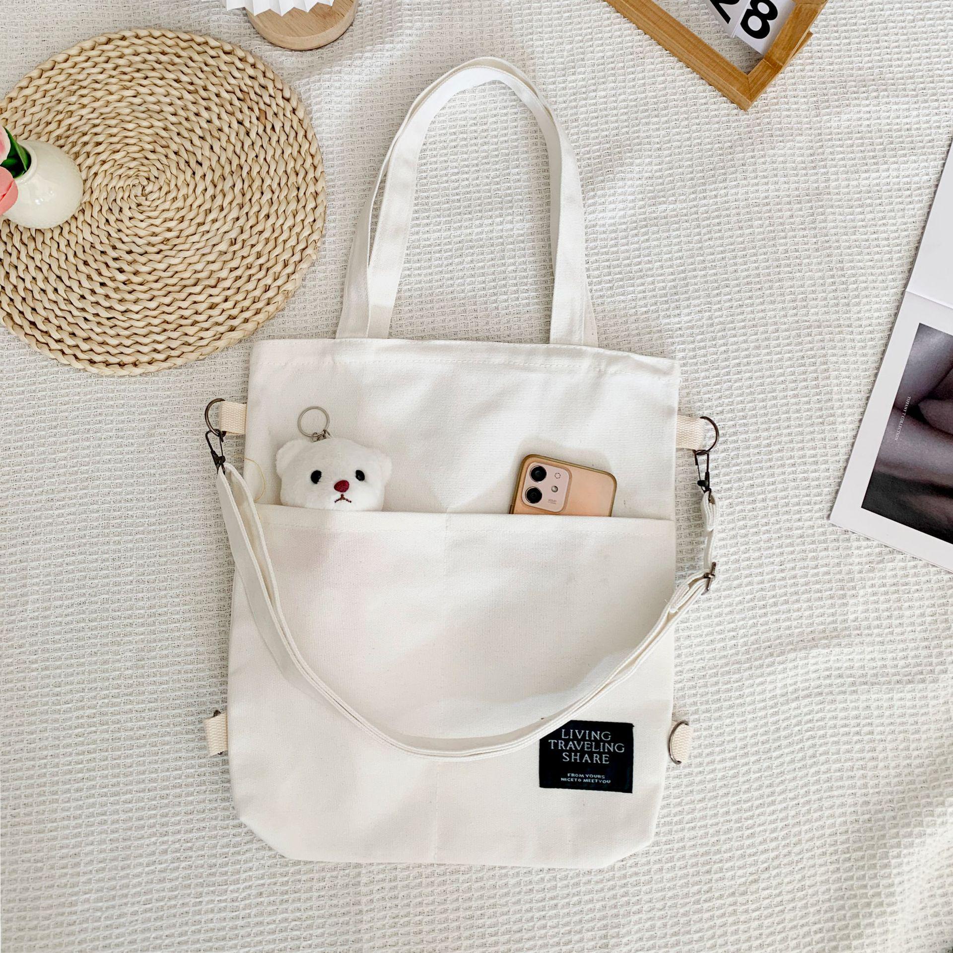 Універсальна жіноча парусинова сумка через плече в корейському стилі - рюкзак та сумка-тоут для студентки-літератора білий
Універсальна жіноча парусинова сумка через плече в корейському стилі - рюкзак та сумка-тоут для студентки-літератора білий