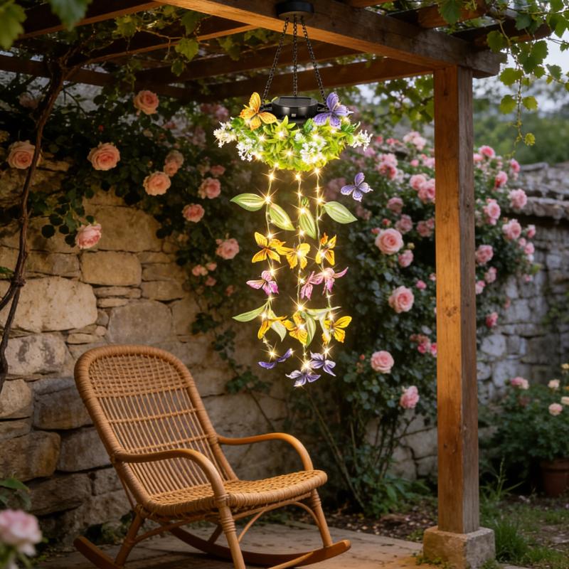 Solar Powered Artificial Hanging Plant Lights Butterfly Vine Waterproof LED String Lights for Outdoor Garden Balcony Patio Decor
Solar Powered Artificial Hanging Plant Lights Butterfly Vine Waterproof LED String Lights for Outdoor Garden Balcony Patio Decor
