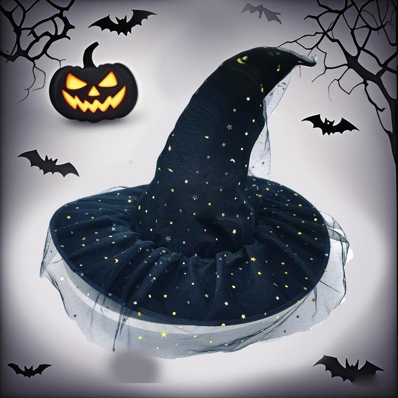 Хэллоуинская шляпа ведьмы с изогнутыми полями и мятым бархатом, готическая сетчатая вуаль для женского костюма колдуна, тканевый материал
Хэллоуинская шляпа ведьмы с изогнутыми полями и мятым бархатом, готическая сетчатая вуаль для женского костюма колдуна, тканевый материал