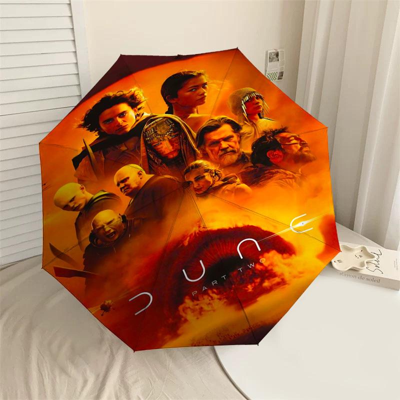 1pc Dune Part Two Automatic Open/Close Umbrella Compact Folding Umbrella with 8-Rib Shaft lightweight esign, for Women/Men1150A
1pc Dune Part Two Automatic Open/Close Umbrella Compact Folding Umbrella with 8-Rib Shaft lightweight esign, for Women/Men1150A