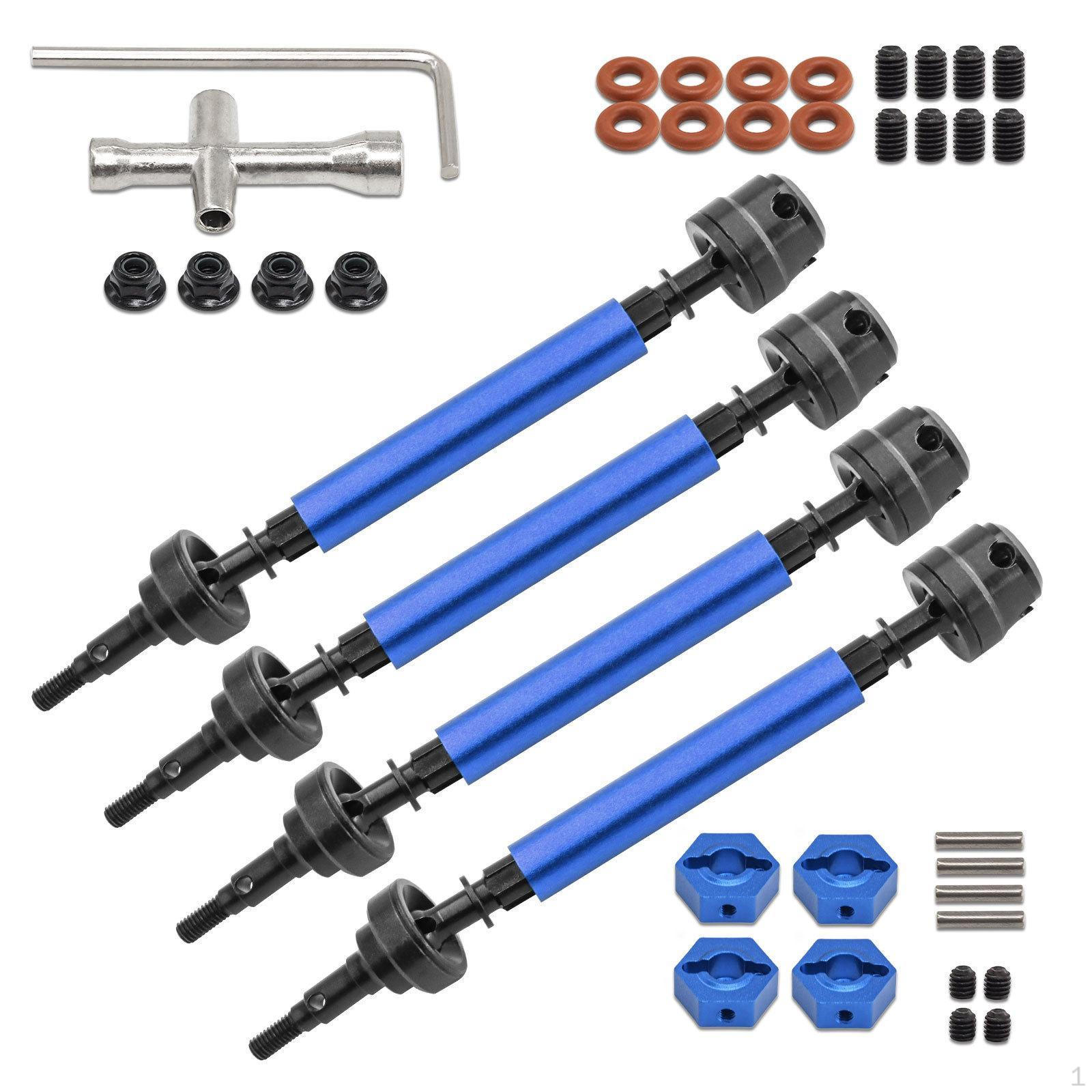 4 Pieces CVD Front and Rear Drive Shaft RC Car Upgrades Parts Modification Metal Heavy Duty синій
4 Pieces CVD Front and Rear Drive Shaft RC Car Upgrades Parts Modification Metal Heavy Duty синій