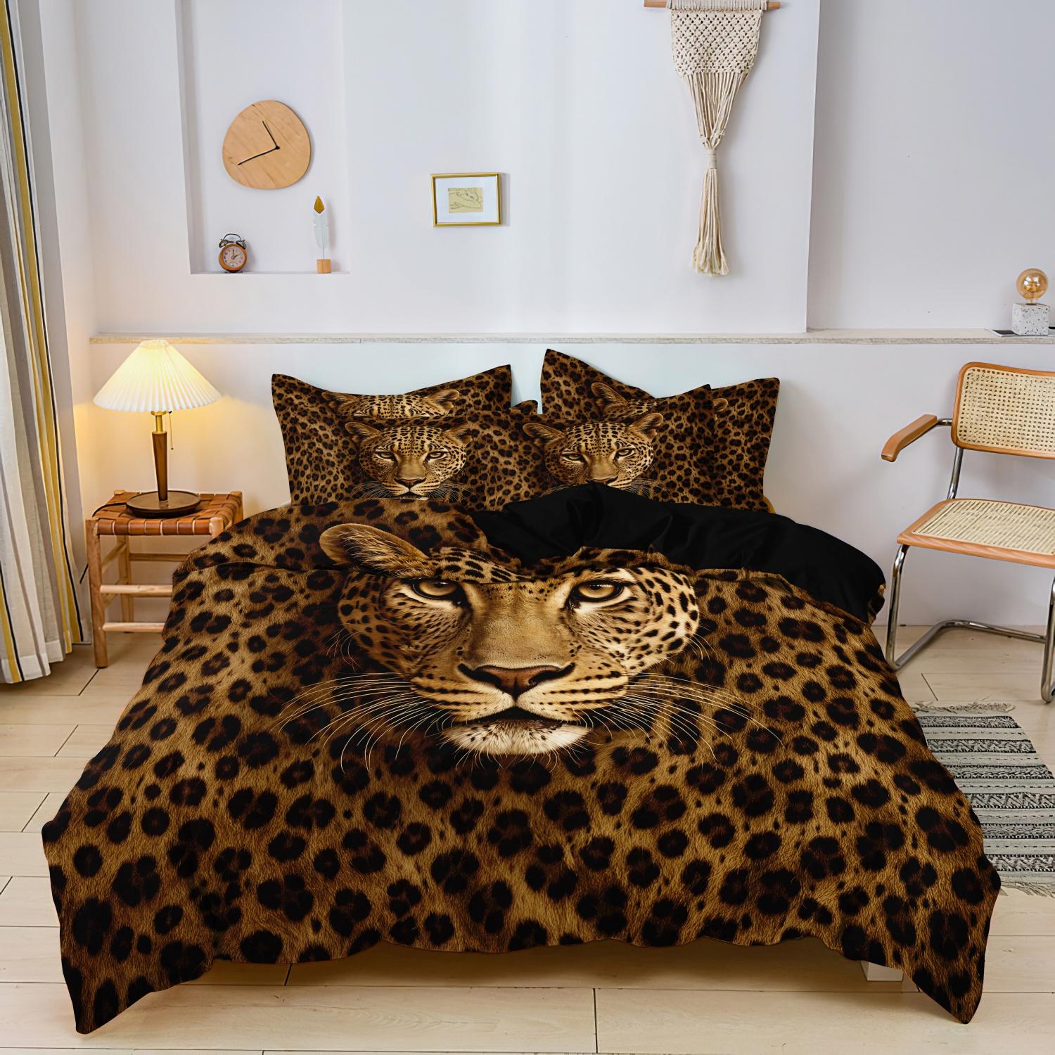 3pcs Valentine S Day Heart Leopard Print Premium Soft Duvet Cover,Animal Print Made of Soft Breathable Fabric, Home Decoration EU Single-135x200cm&set
3pcs Valentine S Day Heart Leopard Print Premium Soft Duvet Cover,Animal Print Made of Soft Breathable Fabric, Home Decoration EU Single-135x200cm&set