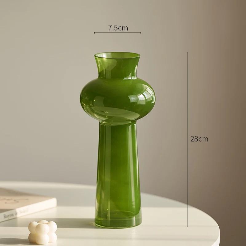 Green Glass Vase Geometric Folds Flower Vase Flower Arrangement Accessories Hydroponics Terrarium Home Decoration
Green Glass Vase Geometric Folds Flower Vase Flower Arrangement Accessories Hydroponics Terrarium Home Decoration