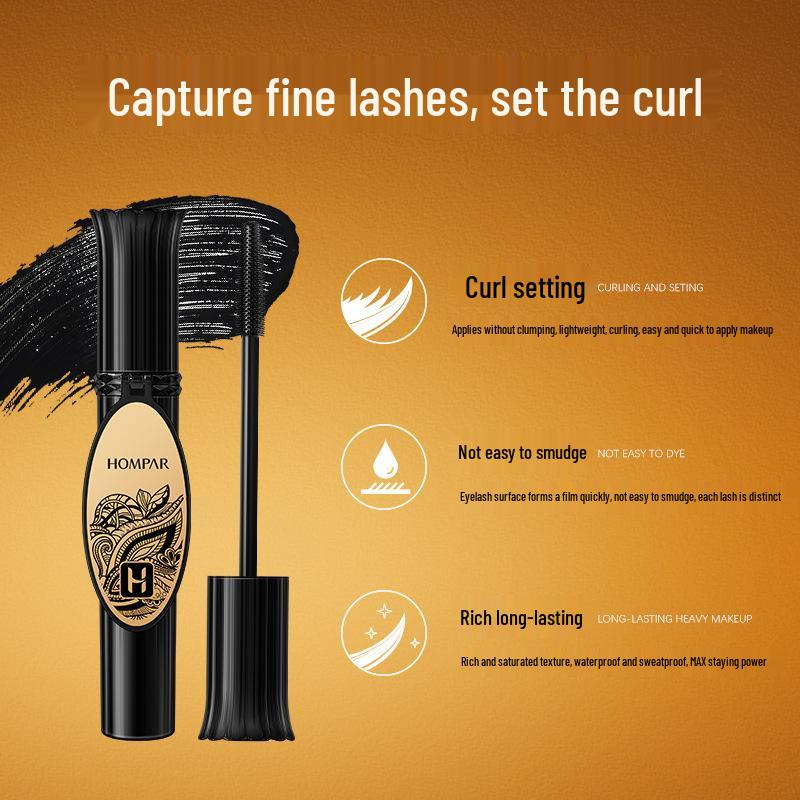Hanbeier Black Feather Volumizing Waterproof Mascara - Smudge-Resistant, Sweatproof, Delicate & Silky with Curling Effect.
Hanbeier Black Feather Volumizing Waterproof Mascara - Smudge-Resistant, Sweatproof, Delicate & Silky with Curling Effect.