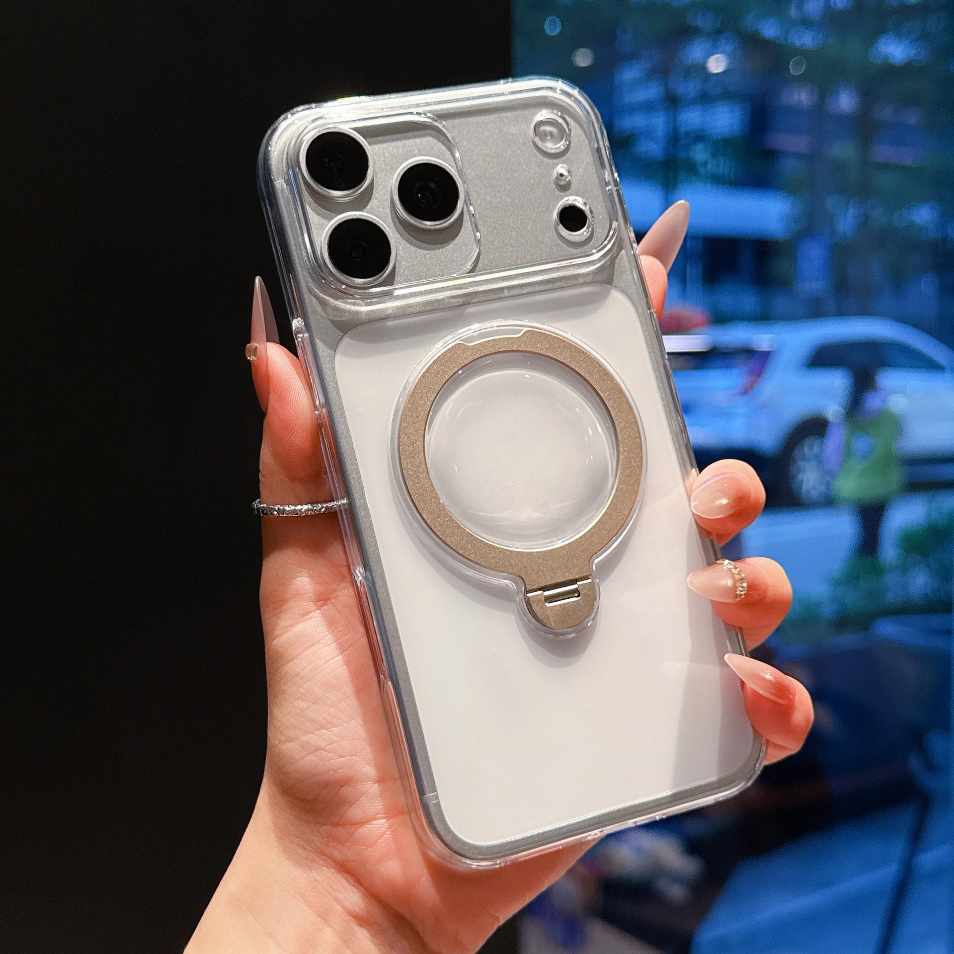 Clear Rotating Stand for iPhone 17 Pro Max with Magnetic and Hard Protective Case Compatibility iPhone 13 Pro
Clear Rotating Stand for iPhone 17 Pro Max with Magnetic and Hard Protective Case Compatibility iPhone 13 Pro