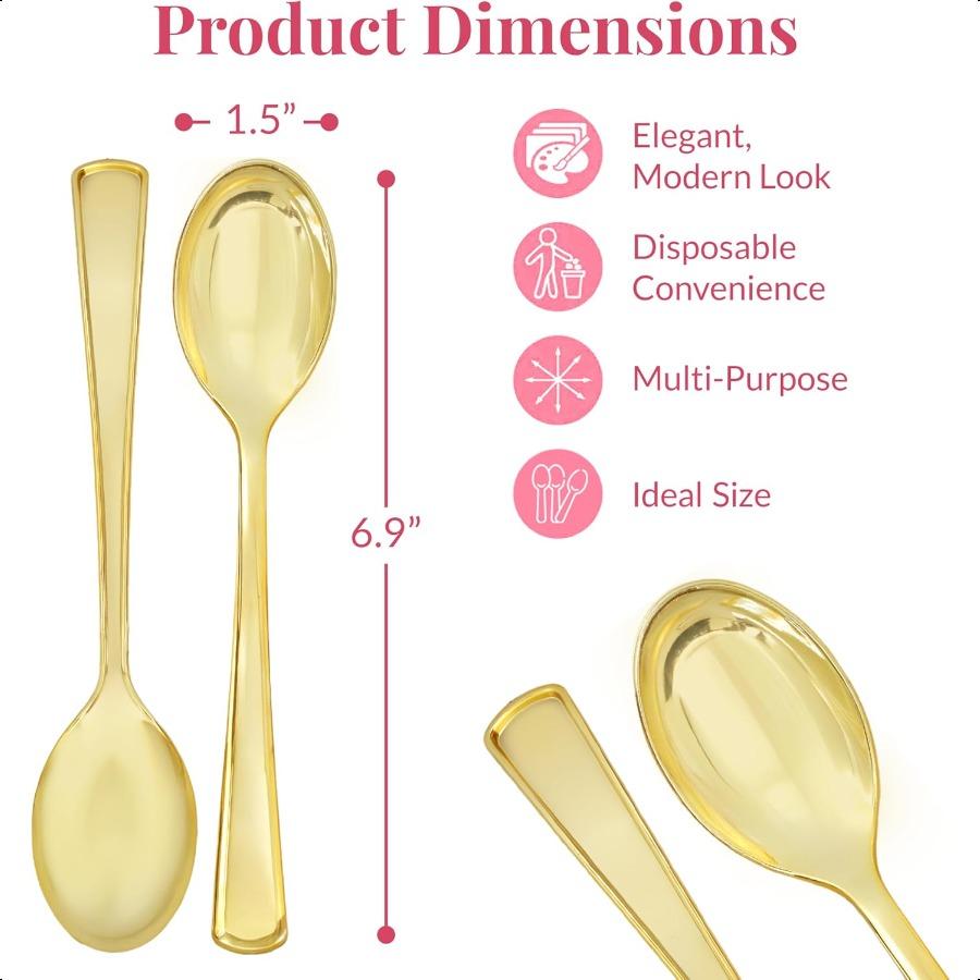 Золотые пластиковые ложки 300 шт. Одноразовые пластиковые ложки Столовые приборы Набор для вечеринки Свадебные мероприятия Блеск и гламур Пластик United States
Золотые пластиковые ложки 300 шт. Одноразовые пластиковые ложки Столовые приборы Набор для вечеринки Свадебные мероприятия Блеск и гламур Пластик United States