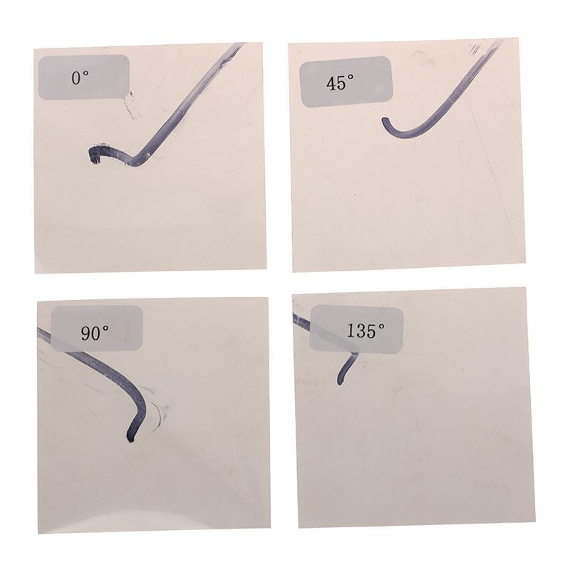 4Pieces Polarizing Film0/45/90/135 Degree Angle Test Tool For LCD/LED Screen Blank Screen Screen Repair Camera Accessories
4Pieces Polarizing Film0/45/90/135 Degree Angle Test Tool For LCD/LED Screen Blank Screen Screen Repair Camera Accessories