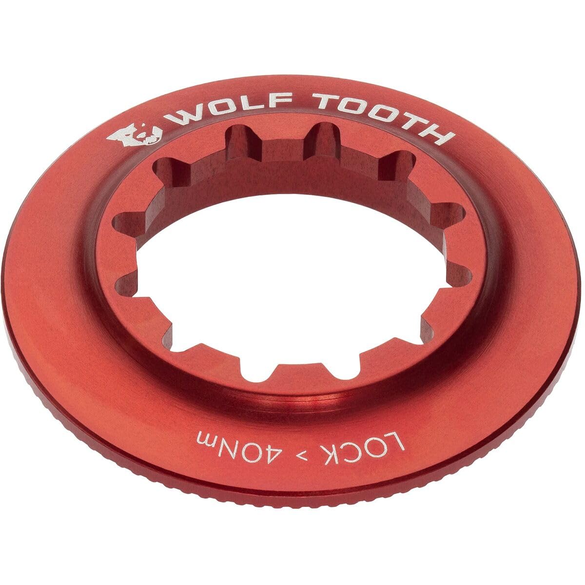 Wolf Tooth Centerlock Rotor Spline internal 9mm 12mm thru axle compatible Lockring-Internal Red, serrations, QR,
Wolf Tooth Centerlock Rotor Spline internal 9mm 12mm thru axle compatible Lockring-Internal Red, serrations, QR,