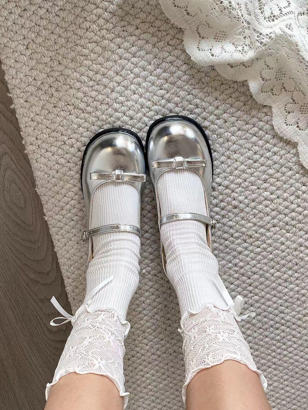 British style round head small height increase single shoes Internet celebrity Japanese college style Mary Jane shoes fashion 40 срібний
British style round head small height increase single shoes Internet celebrity Japanese college style Mary Jane shoes fashion 40 срібний