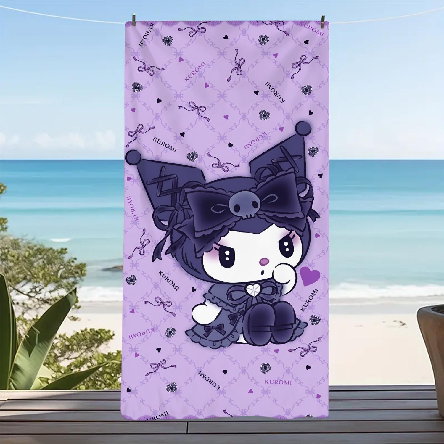 Sanrio Kulomi Ultra-Fine Microfiber Beach Towel with a Cartoon Theme, Rectangular Shape, Made of Knitted Fabric. W30*H60(CM)
Sanrio Kulomi Ultra-Fine Microfiber Beach Towel with a Cartoon Theme, Rectangular Shape, Made of Knitted Fabric. W30*H60(CM)