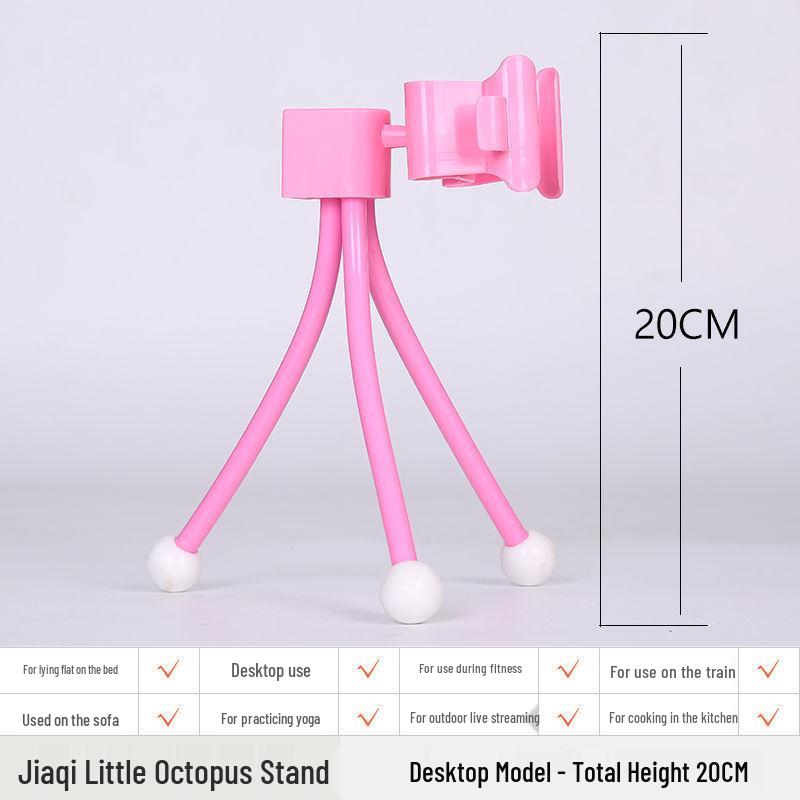 Octopus-Style Universal Phone Holder: Multi-functional Bedside, Desktop, and Live Streaming Stand
Octopus-Style Universal Phone Holder: Multi-functional Bedside, Desktop, and Live Streaming Stand