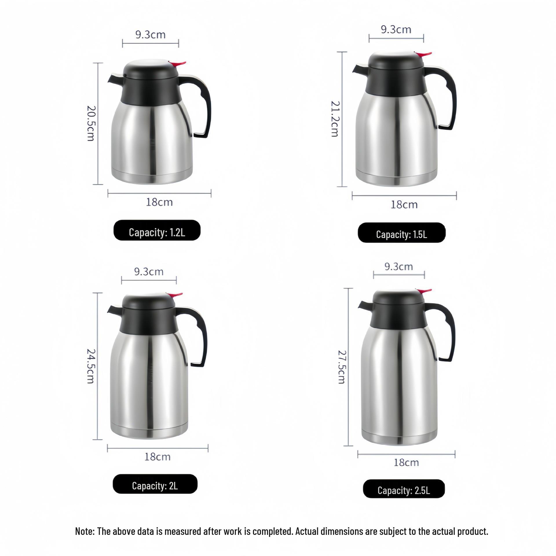 European Style 2L Stainless Steel Thermos Flask - Double-layer Vacuum Insulated Coffee Pot, Household Hot Water Bottle with Custom Logo. SUS201 Interior - 4 Hours Insulation
European Style 2L Stainless Steel Thermos Flask - Double-layer Vacuum Insulated Coffee Pot, Household Hot Water Bottle with Custom Logo. SUS201 Interior - 4 Hours Insulation