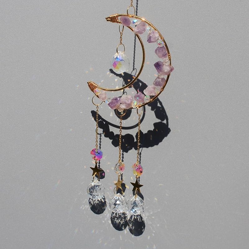 TENGFENG natural crystal sun catcher crystal hanging With natural crystal ripples and metal bell power stone feng shui Good luck goods Crystal-san
TENGFENG natural crystal sun catcher crystal hanging With natural crystal ripples and metal bell power stone feng shui Good luck goods Crystal-san