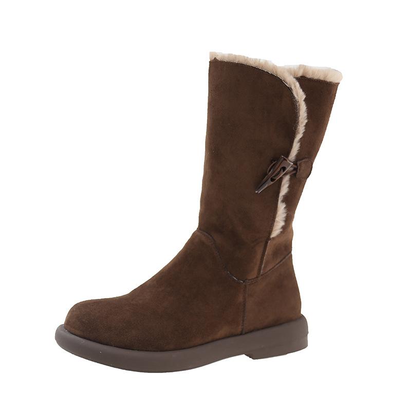 Flat-bottomed medium tube snow boots for women s 2024 autumn and winter fleece short boots thickened fluffy cotton shoes to keep warm two cotton boots 40 коричневий
Flat-bottomed medium tube snow boots for women s 2024 autumn and winter fleece short boots thickened fluffy cotton shoes to keep warm two cotton boots 40 коричневий