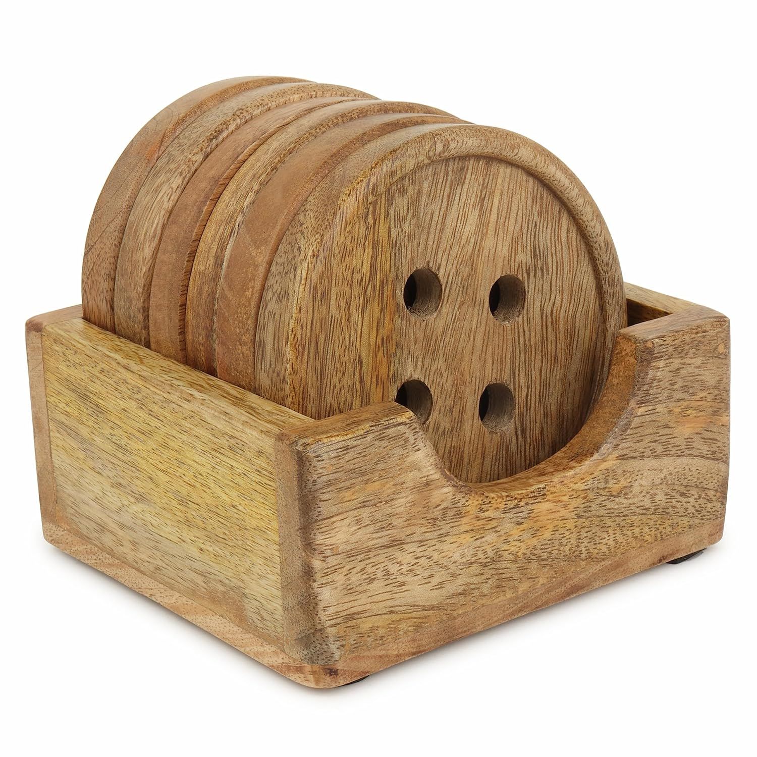 Coasters Set of 6 Wooden Button Design Coasters for Dining Table for Hot Pots & Coffee Mugs Table Coasters Decorative Items
Coasters Set of 6 Wooden Button Design Coasters for Dining Table for Hot Pots & Coffee Mugs Table Coasters Decorative Items