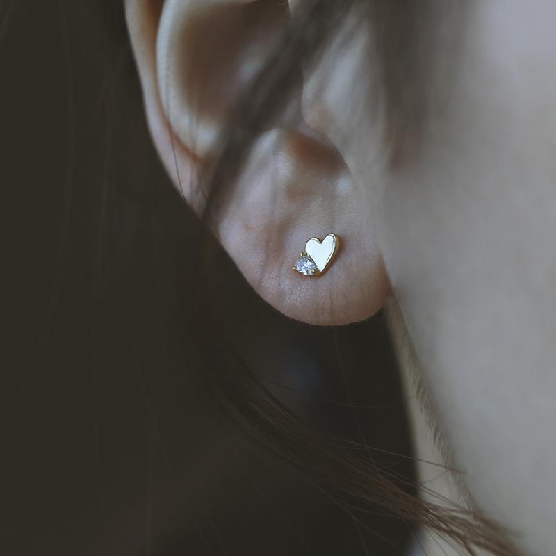 Gold Plated Sterling Silver Peach Heart Diamond Earrings for Women 925 Sterling Silver
Gold Plated Sterling Silver Peach Heart Diamond Earrings for Women 925 Sterling Silver