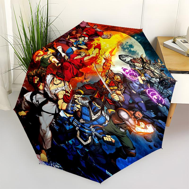 1pc Street Fighter Characters Auto Open Umbrella, Portable 3-Fold Design with 8-Bone Iron Frame, Outdoor Umbrella, Perfect Gift for Fans, Travelers, D
1pc Street Fighter Characters Auto Open Umbrella, Portable 3-Fold Design with 8-Bone Iron Frame, Outdoor Umbrella, Perfect Gift for Fans, Travelers, D