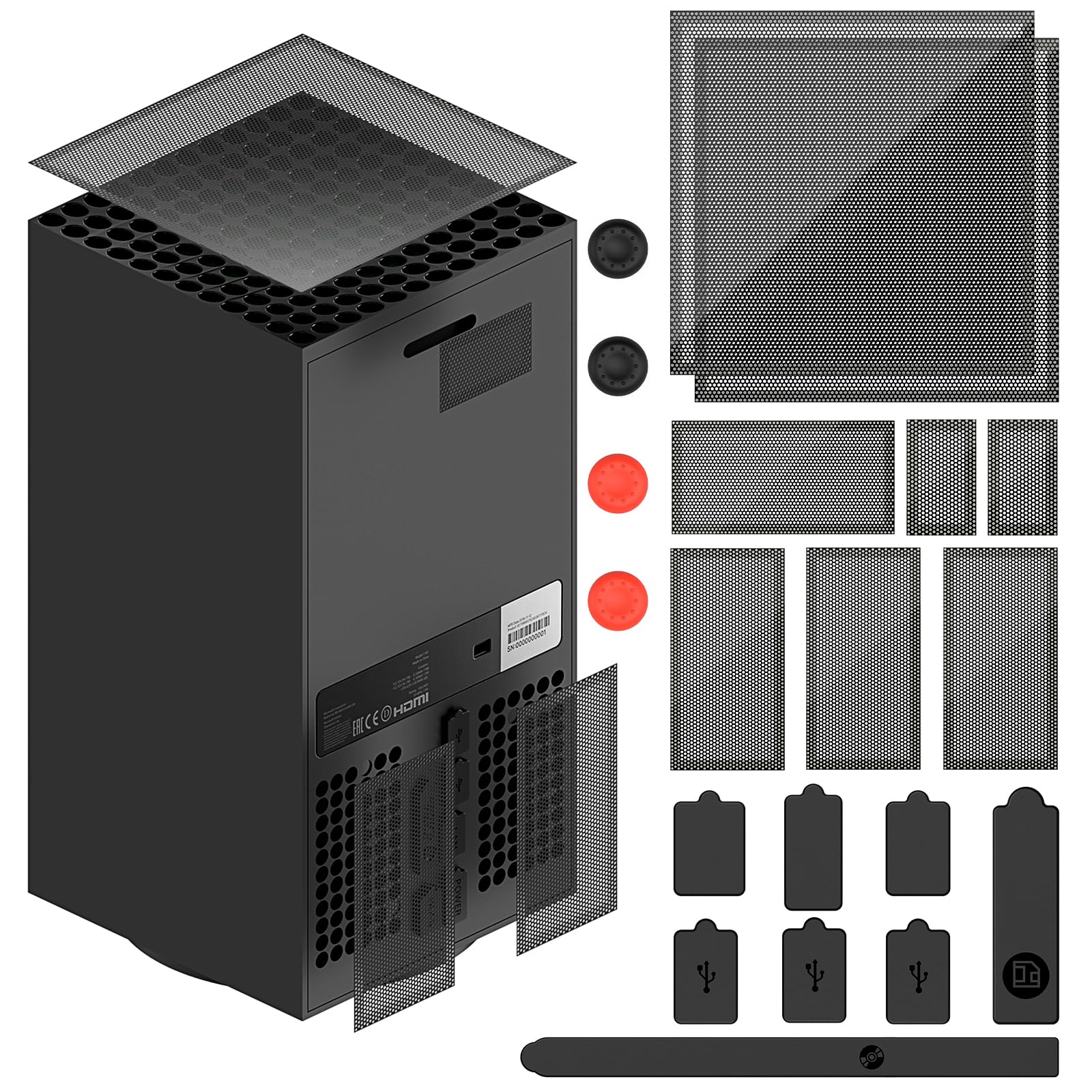 FYOUNG Xbox Series X Filter Dustproof Filter Dust Filter with Thumb Grip Cap Easy to Use
FYOUNG Xbox Series X Filter Dustproof Filter Dust Filter with Thumb Grip Cap Easy to Use