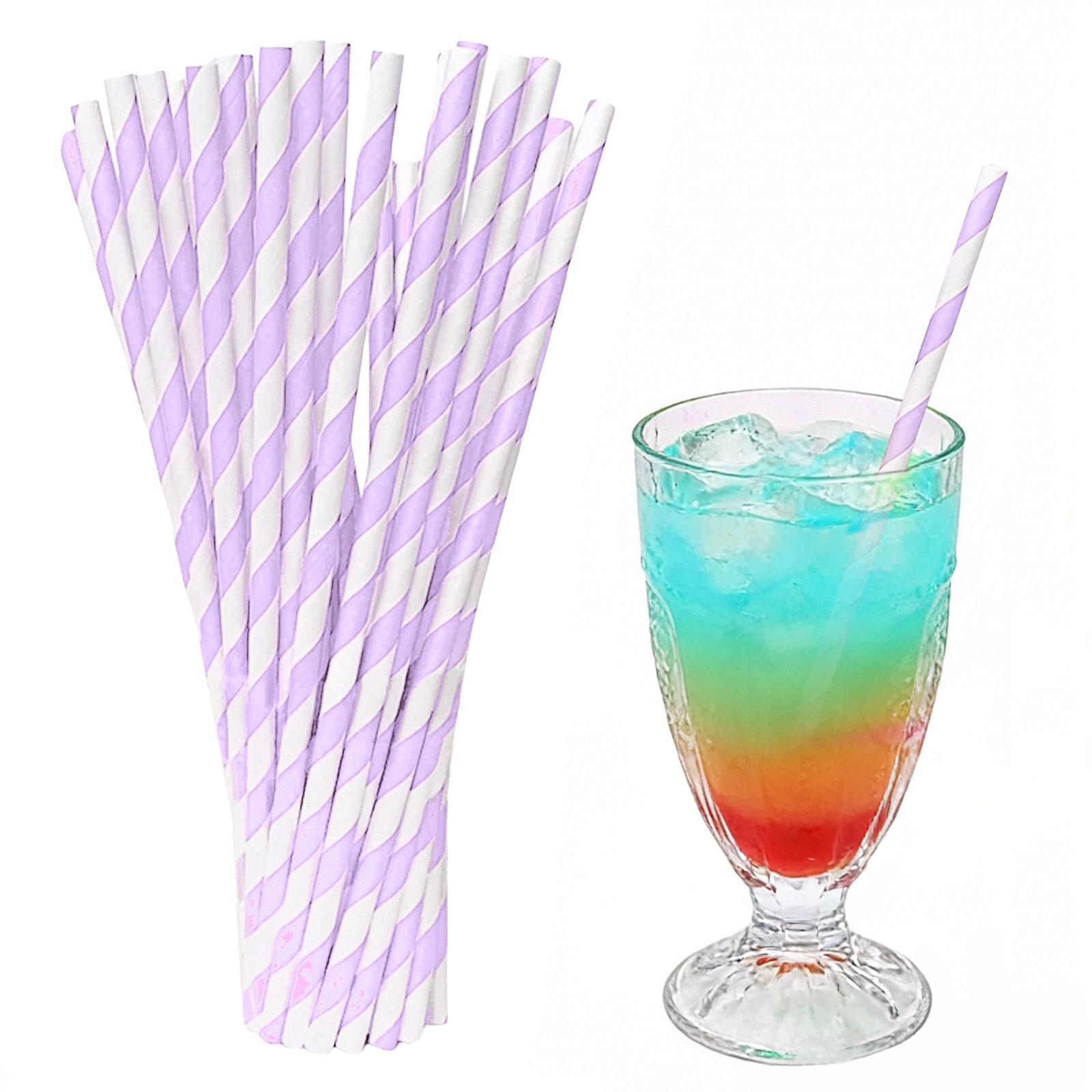 100pc Paper Straws Biodegradable Party Drinking Straws Eco Friendly Disposable Striped Design Suitable for Beverage Dessert Bar Use One Size
100pc Paper Straws Biodegradable Party Drinking Straws Eco Friendly Disposable Striped Design Suitable for Beverage Dessert Bar Use One Size