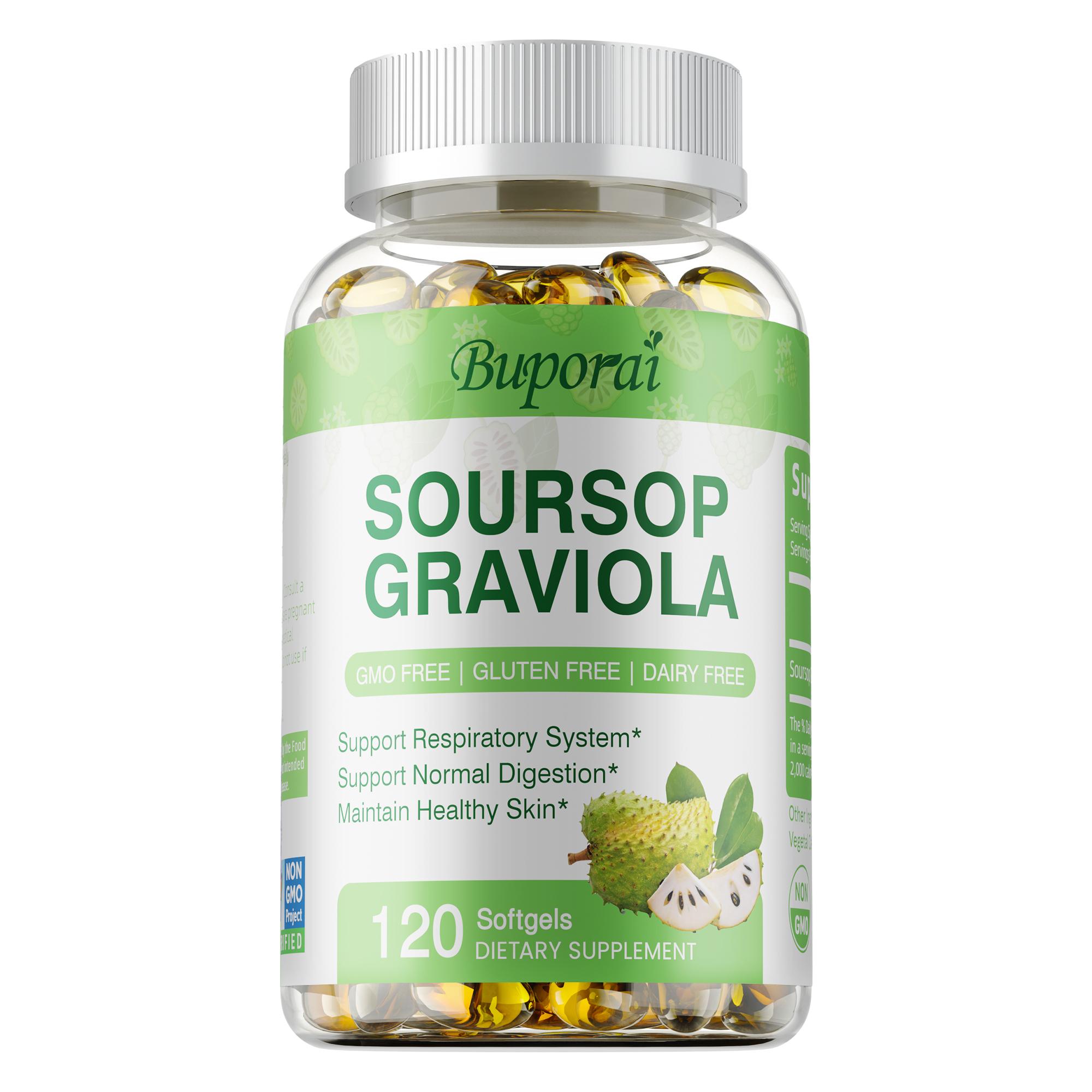 Soursop Graviola Capsules with Kelp, for Cell Regeneration, Enhances Immunity, Digestive Support, Antioxidant Properties, Gluten Free, Non GMO, Vegan 120
Soursop Graviola Capsules with Kelp, for Cell Regeneration, Enhances Immunity, Digestive Support, Antioxidant Properties, Gluten Free, Non GMO, Vegan 120