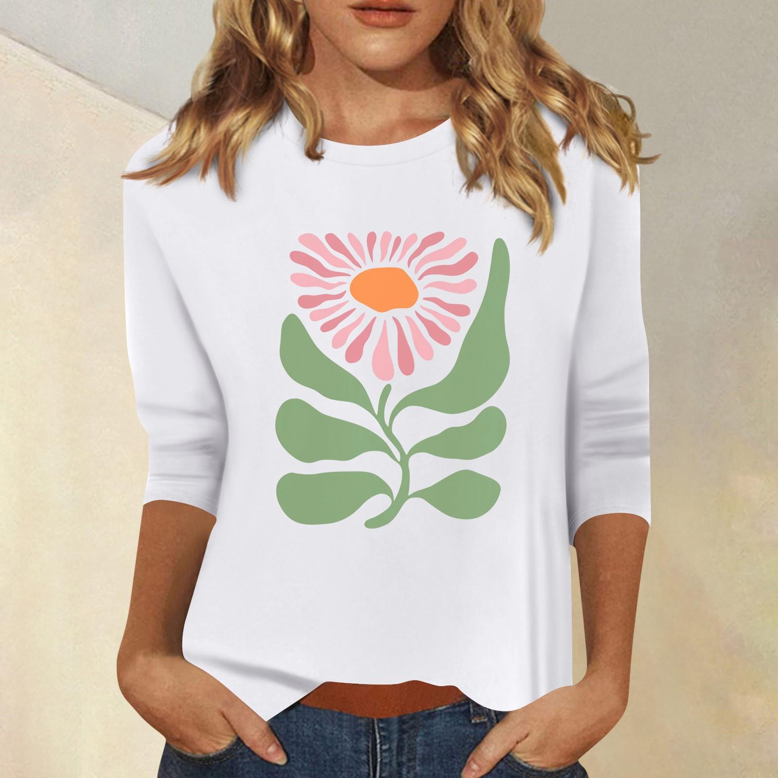 Женская мода повседневный принтованный топ с семью рукавами и круглым вырезом L белый
Женская мода повседневный принтованный топ с семью рукавами и круглым вырезом L белый