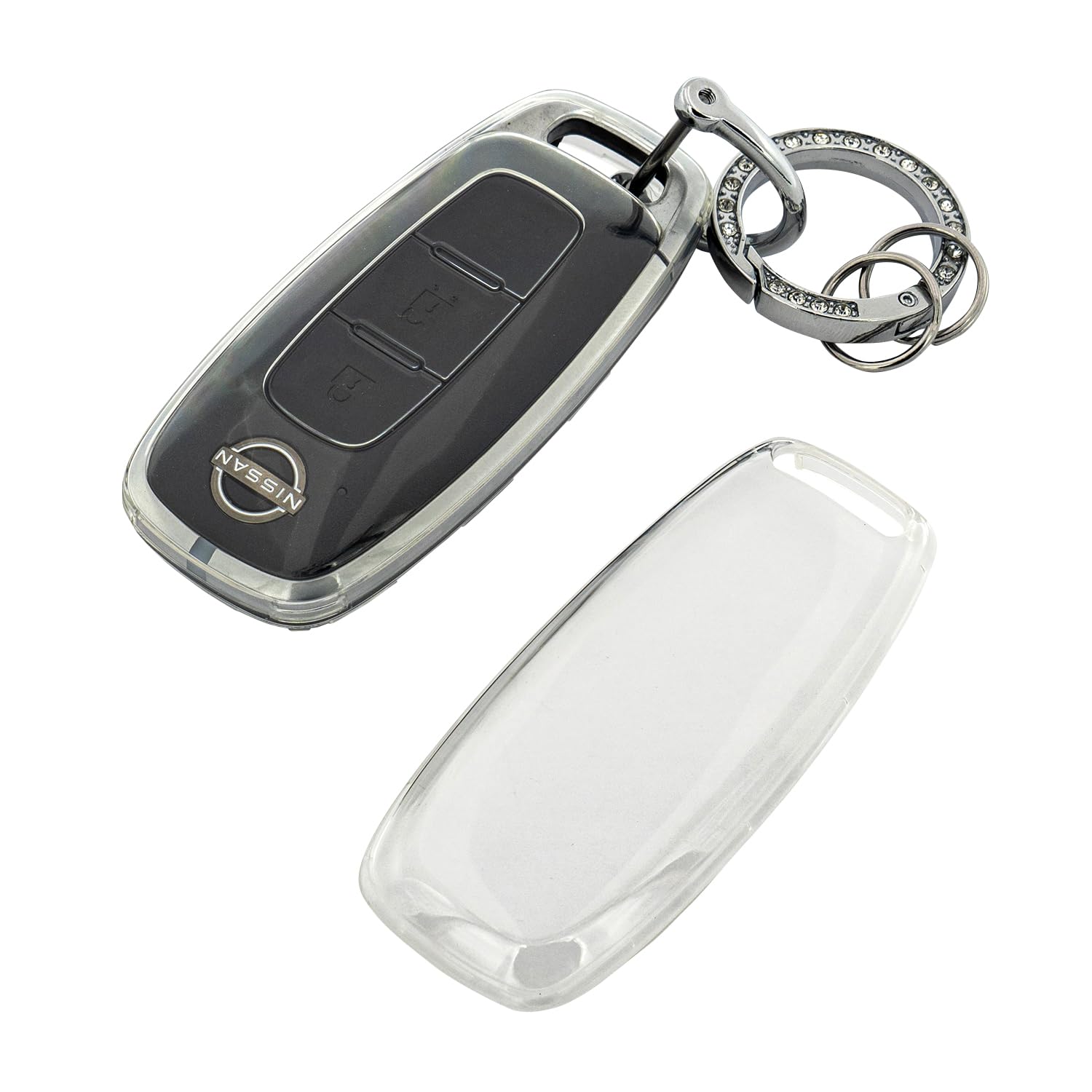 SKYBELL Key Case, Nissan Key Cover, Transparent, Compatible with Nissan, Sakura, Aria, Serena, X-Trail, Intelligent Key, Smart Key, clear
SKYBELL Key Case, Nissan Key Cover, Transparent, Compatible with Nissan, Sakura, Aria, Serena, X-Trail, Intelligent Key, Smart Key, clear