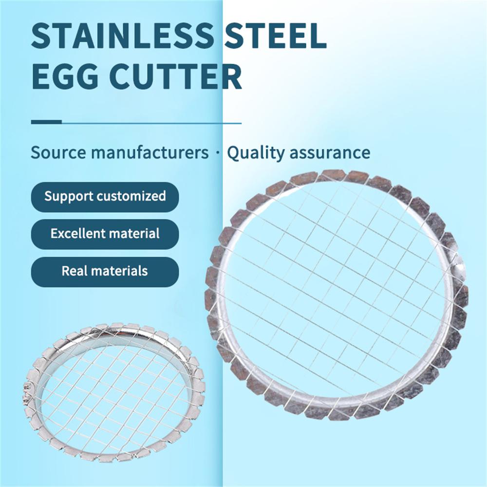 Stainless Steel Egg Slicer Cutter Cut Egg Device Grid For Vegetables Salads Potato Mushroom Tool Chopper For Kitchen Accessories
Stainless Steel Egg Slicer Cutter Cut Egg Device Grid For Vegetables Salads Potato Mushroom Tool Chopper For Kitchen Accessories