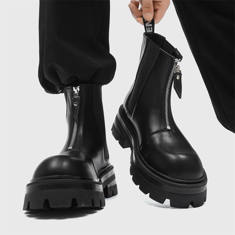 Chelsea boots men s British tall locomotive boots thick-soled mid-top Knight Martin boots American heightening leather cigarette boots 38 чёрный
Chelsea boots men s British tall locomotive boots thick-soled mid-top Knight Martin boots American heightening leather cigarette boots 38 чёрный