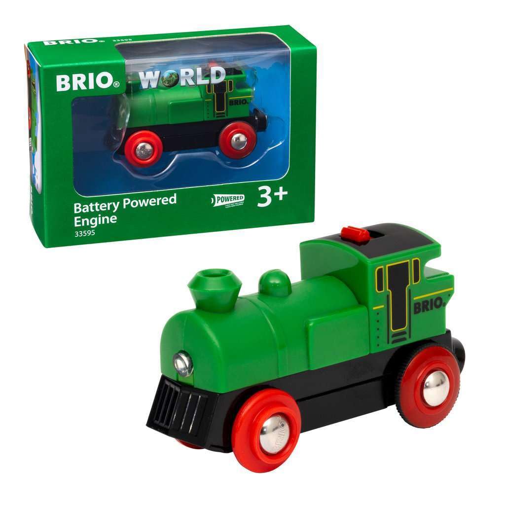 BRIO Battery-Powered Locomotive 33595 Green Toy Train for Ages 3 and Up
BRIO Battery-Powered Locomotive 33595 Green Toy Train for Ages 3 and Up