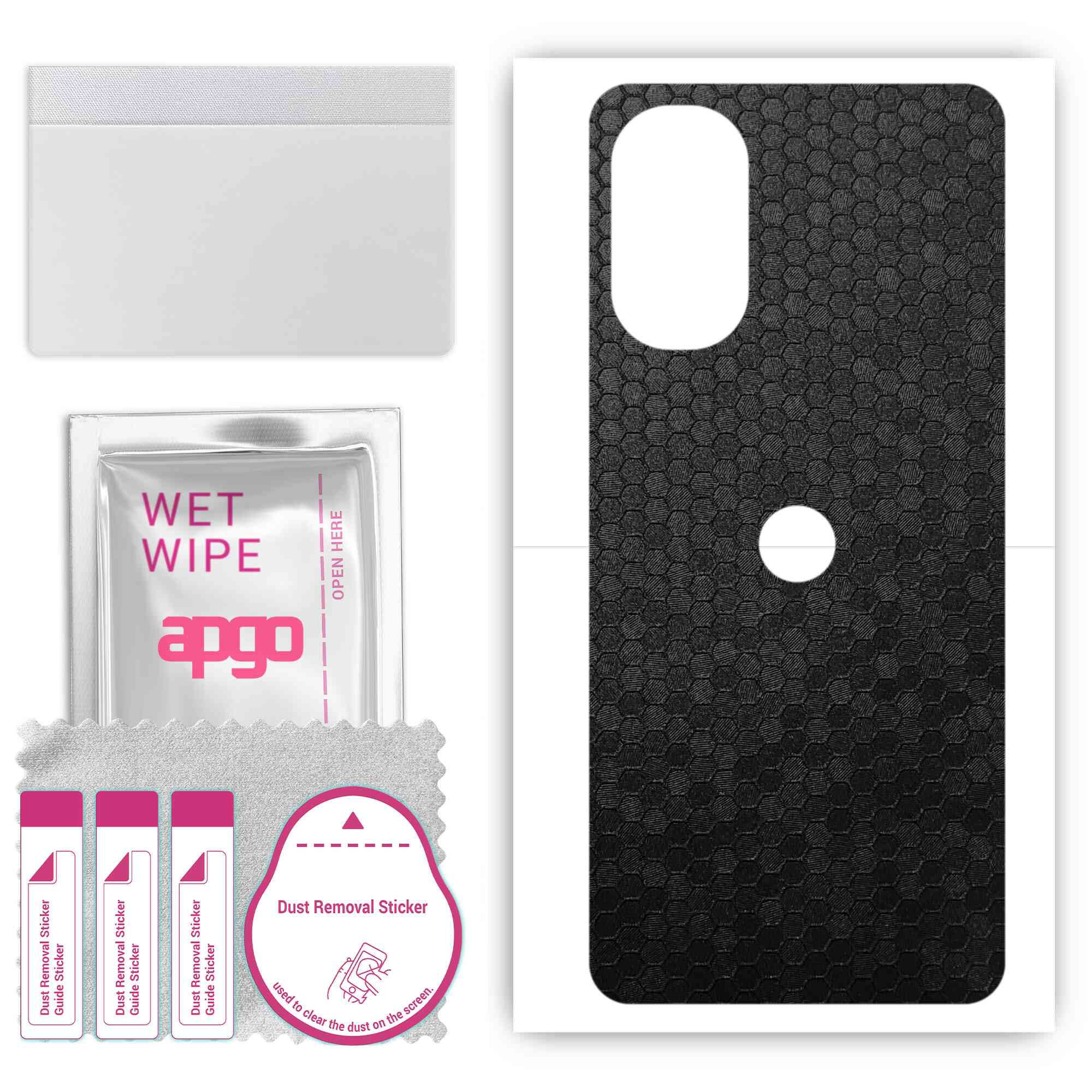 apgo Protective Skin Sticker for the back compatible with Motorola Moto G82, Wrap Film, Foil, Vinyl - Pattern Black Honeycomb
apgo Protective Skin Sticker for the back compatible with Motorola Moto G82, Wrap Film, Foil, Vinyl - Pattern Black Honeycomb