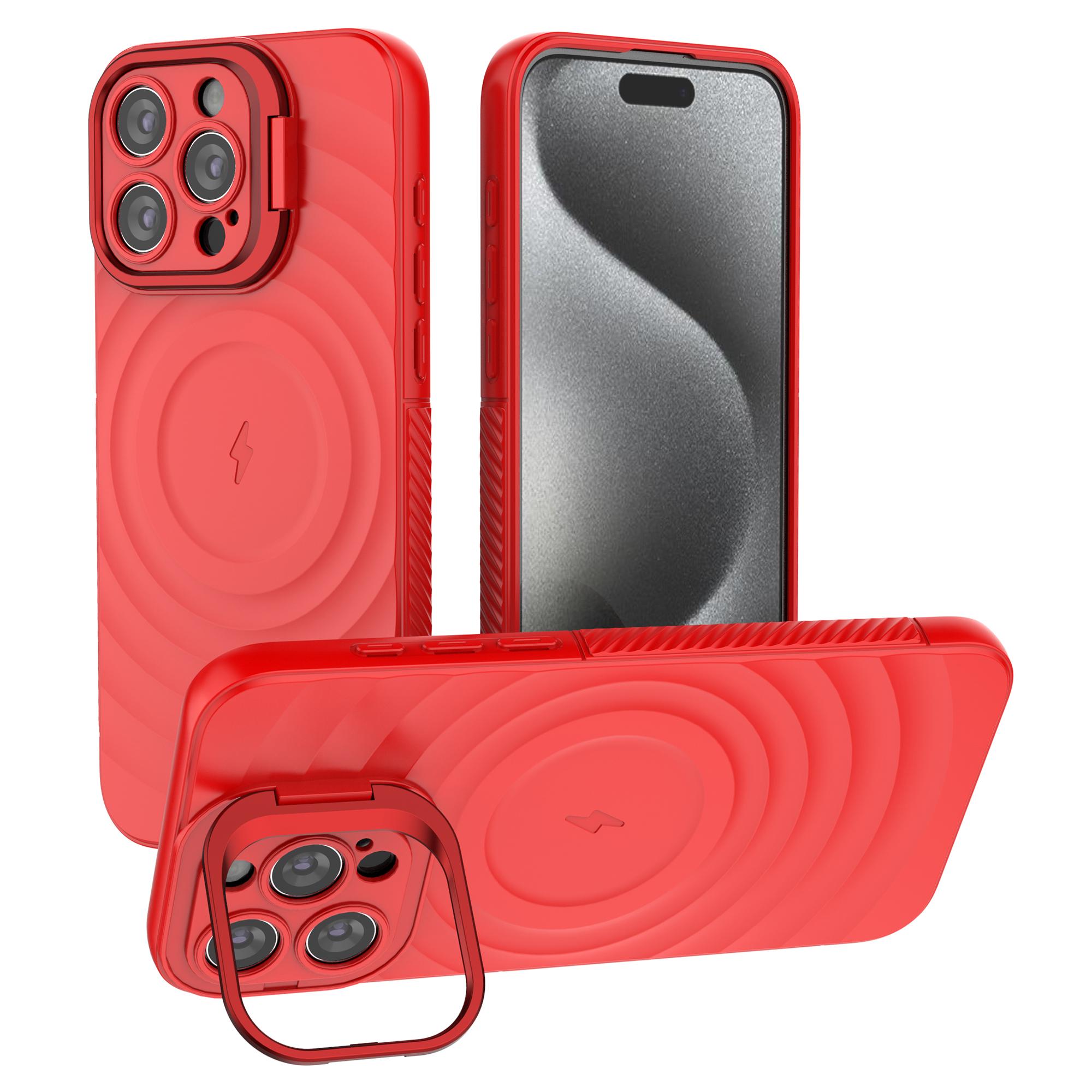 For iPhone 16 Pro Magnetic Case PC Kickstand Ripple Texture TPU Phone Cover D
For iPhone 16 Pro Magnetic Case PC Kickstand Ripple Texture TPU Phone Cover D