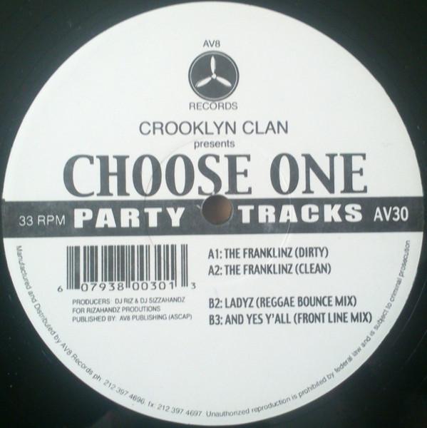 12inch Record CROOKLYN CLAN - Choose One AV30 AV8 Records 1997 US Rap & Hip-Hop/R&B Used
12inch Record CROOKLYN CLAN - Choose One AV30 AV8 Records 1997 US Rap & Hip-Hop/R&B Used