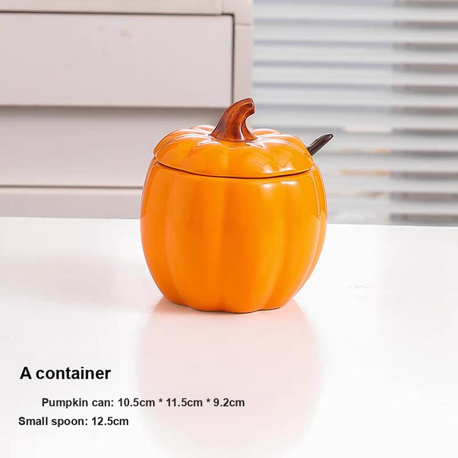 Pumpkin Ceramic Spice Jar Seasoning Container Salt Box Sauce Bottle for Kitchen, Stew Pot, Steaming Bowl 11.5*10.5*9.2cm
Pumpkin Ceramic Spice Jar Seasoning Container Salt Box Sauce Bottle for Kitchen, Stew Pot, Steaming Bowl 11.5*10.5*9.2cm