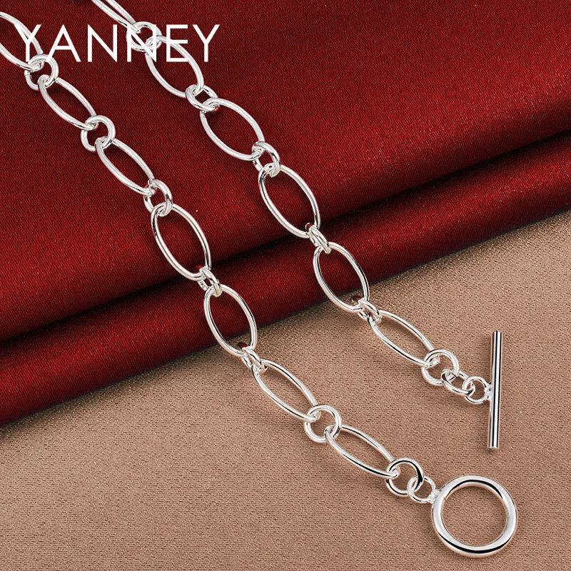 925 Sterling Silver 18 Inches Simple Chain Necklace For Men Women Fashion Hip Hop Jewelry Wedding Gifts 45cm 18inches
925 Sterling Silver 18 Inches Simple Chain Necklace For Men Women Fashion Hip Hop Jewelry Wedding Gifts 45cm 18inches