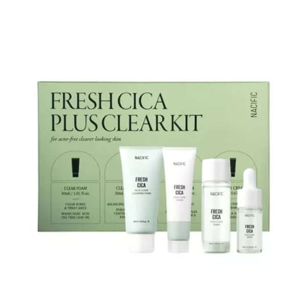 NACIFIC Fresh Cica Plus Clear Kit - 1set (4 items)
NACIFIC Fresh Cica Plus Clear Kit - 1set (4 items)