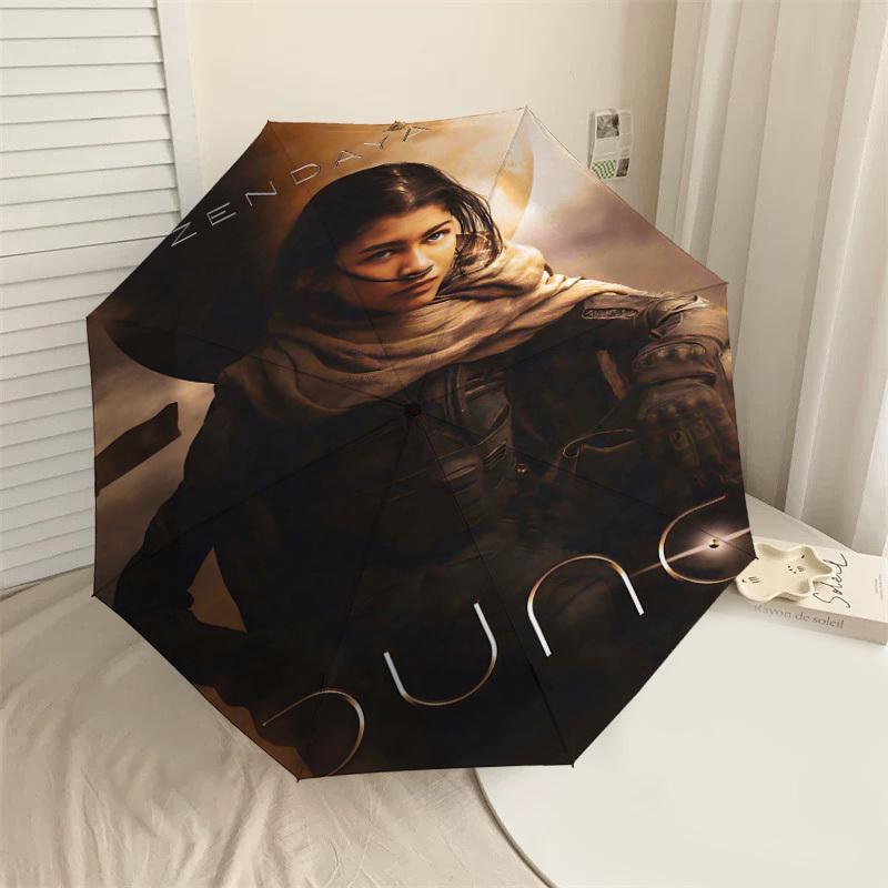 1pc Zendaya Dune Automatic Open/Close Umbrella Compact Folding Umbrella with 8-Rib Shaft lightweight esign, for Women/Men1193A
1pc Zendaya Dune Automatic Open/Close Umbrella Compact Folding Umbrella with 8-Rib Shaft lightweight esign, for Women/Men1193A