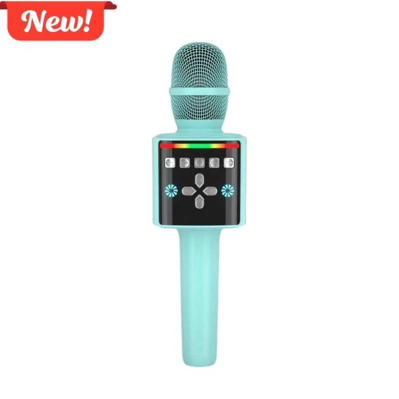 Wireless Microphone Bluetooth Karaoke Microphone 2-in-1 Speaker LED Light DSP Sound Anti-Howling KTV Party Birthday Gift зелений
Wireless Microphone Bluetooth Karaoke Microphone 2-in-1 Speaker LED Light DSP Sound Anti-Howling KTV Party Birthday Gift зелений