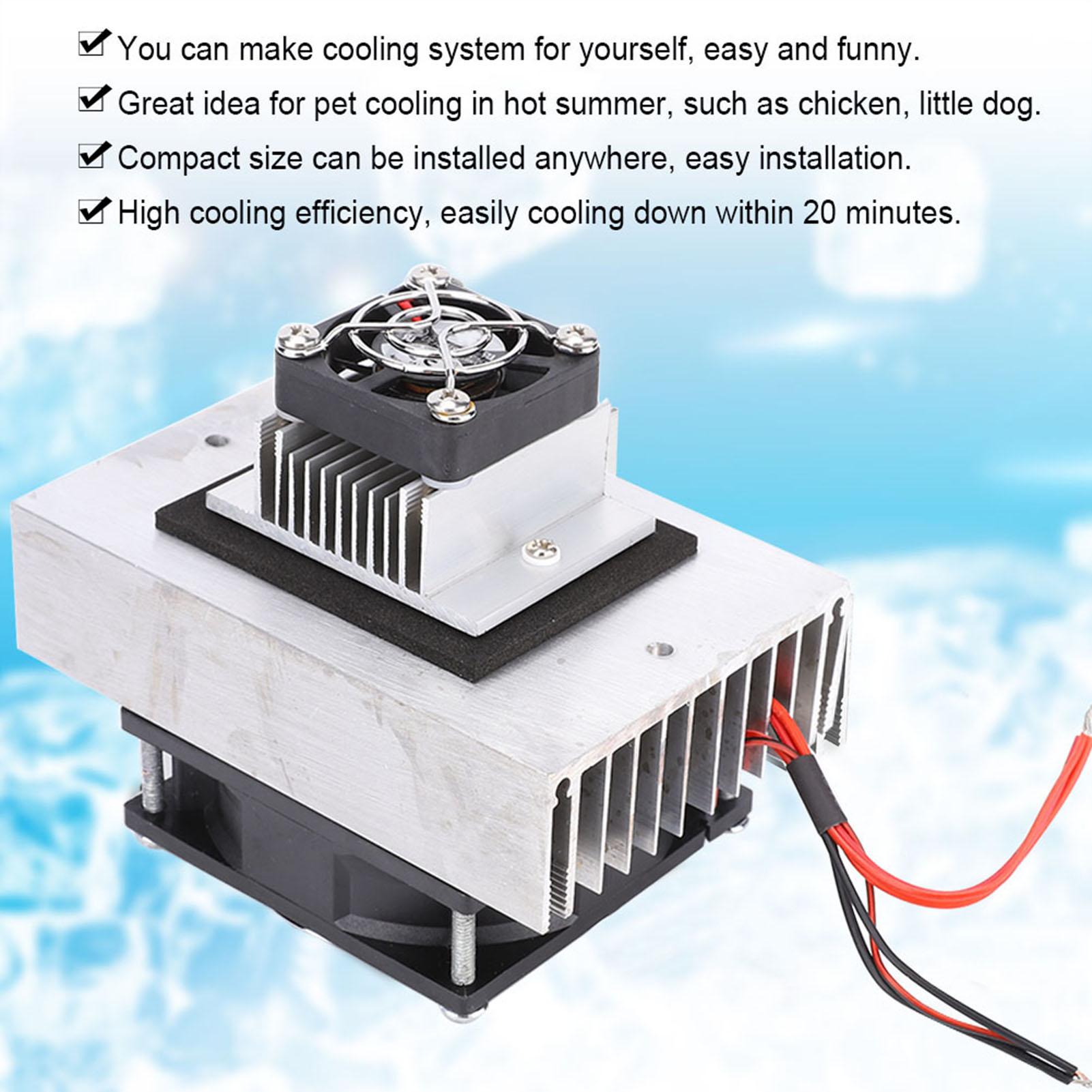 1Pcs DC12V Semiconductor Fridge Refrigeration Cooling System DIY Kit Mini Air Conditioner
1Pcs DC12V Semiconductor Fridge Refrigeration Cooling System DIY Kit Mini Air Conditioner