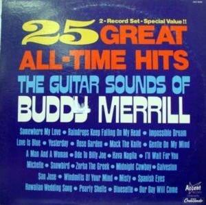 LP Record BUDDY MERRILL - 25 Great All Time Hits: The Guitar ACS5038 Accent 1988 Jazz Used
LP Record BUDDY MERRILL - 25 Great All Time Hits: The Guitar ACS5038 Accent 1988 Jazz Used