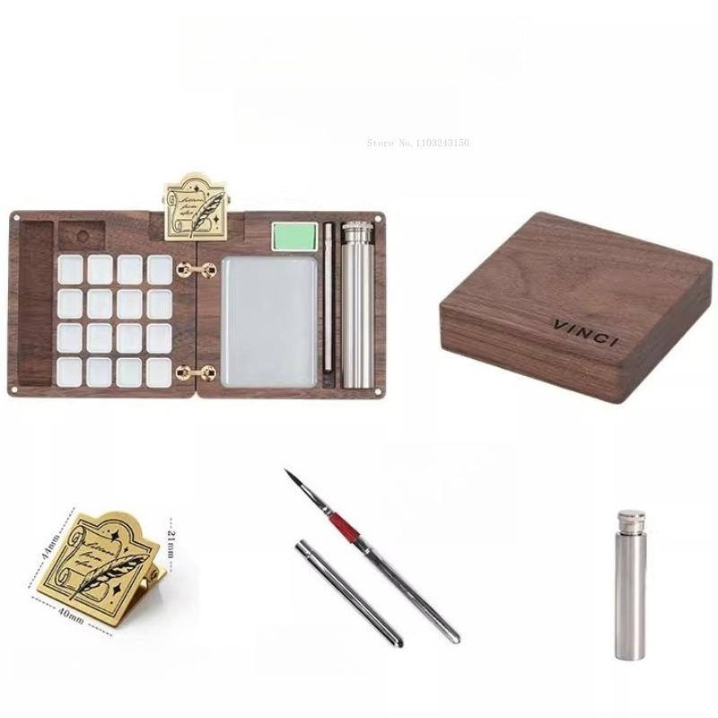 16color 2ml Wooden Travel Painting Box Art Supplies Students Outdoor Sketching Water Color Sub-package Painting Palette Tools
16color 2ml Wooden Travel Painting Box Art Supplies Students Outdoor Sketching Water Color Sub-package Painting Palette Tools