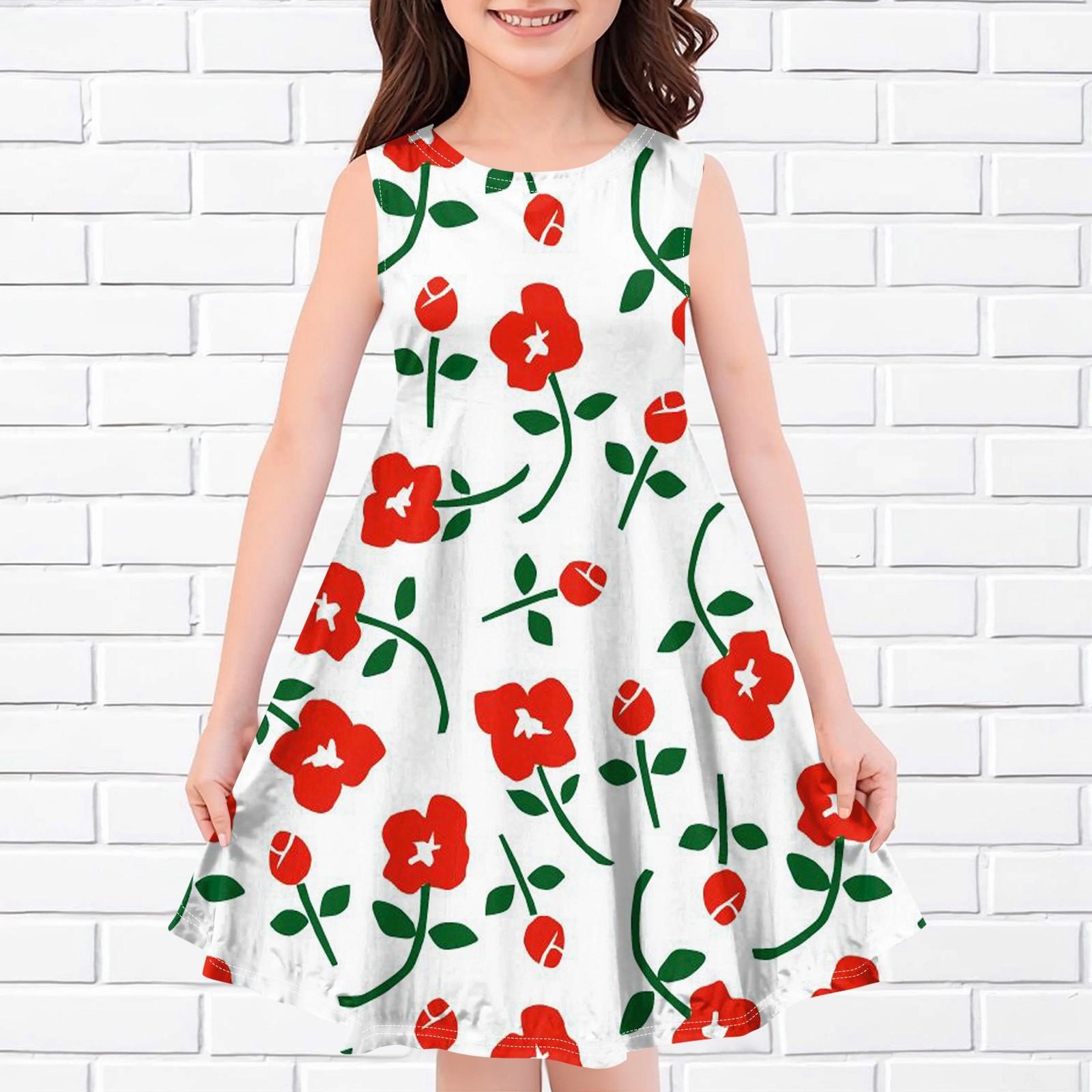 Детское летнее повседневное модное платье без рукавов с круглым вырезом и принтом 160
Детское летнее повседневное модное платье без рукавов с круглым вырезом и принтом 160