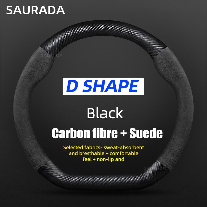 38cm For Lynk & Co 01 2021 2022 2023 Car Styling Carbon Fiber Suede Car Steering Wheel Cover Breathable Teering Auto Accessories
38cm For Lynk & Co 01 2021 2022 2023 Car Styling Carbon Fiber Suede Car Steering Wheel Cover Breathable Teering Auto Accessories