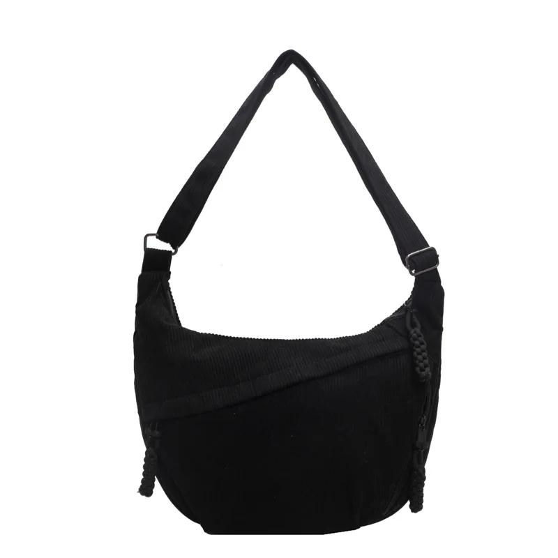Corduroy Shoulder Bag Solid Color Women Crossbody Bag with Pockets Crescent Bag Everyday Sling Bags for School Travel Work bolsa 35X22X7CM
Corduroy Shoulder Bag Solid Color Women Crossbody Bag with Pockets Crescent Bag Everyday Sling Bags for School Travel Work bolsa 35X22X7CM