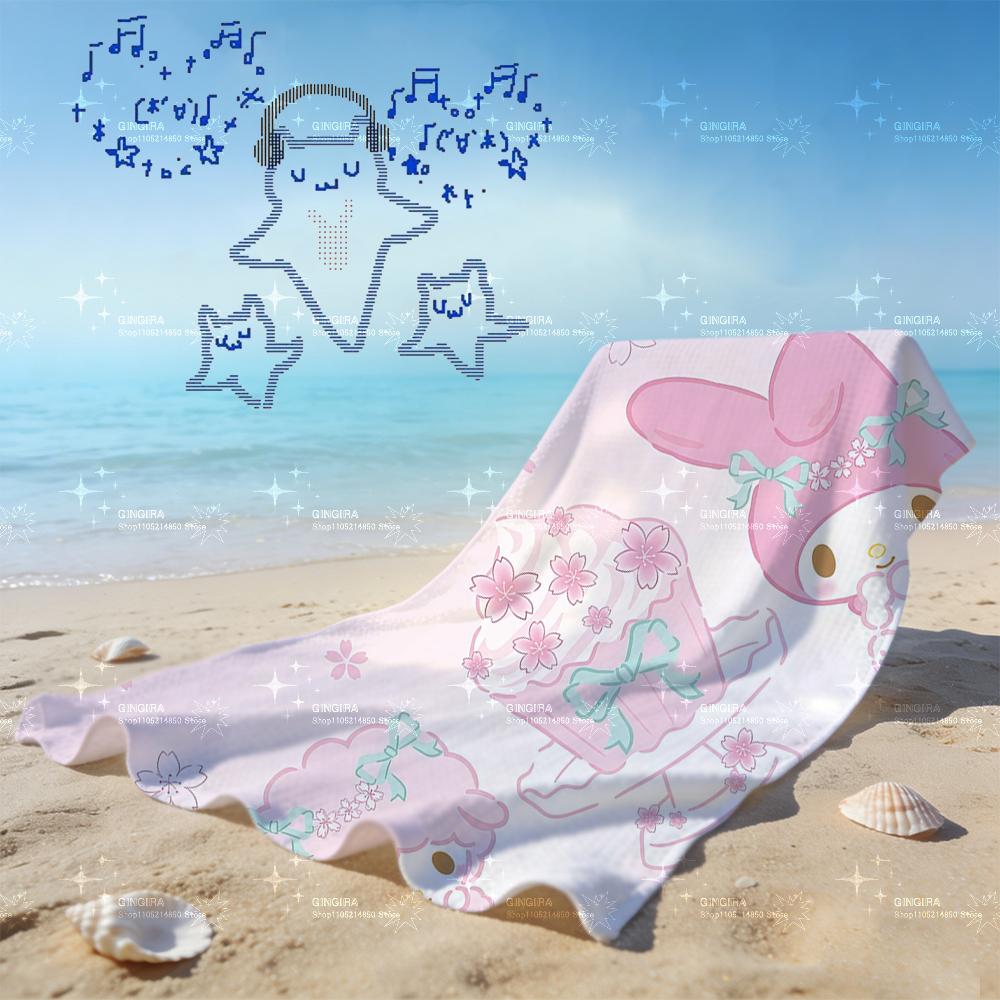 Kawaii Sakura My Melody Beach Towel, Pink Cherry Blossom Anime Print, Quick Dry Absorbent Swim Towel, Cute Sanrio Inspired Beach W40*H60(CM)
Kawaii Sakura My Melody Beach Towel, Pink Cherry Blossom Anime Print, Quick Dry Absorbent Swim Towel, Cute Sanrio Inspired Beach W40*H60(CM)