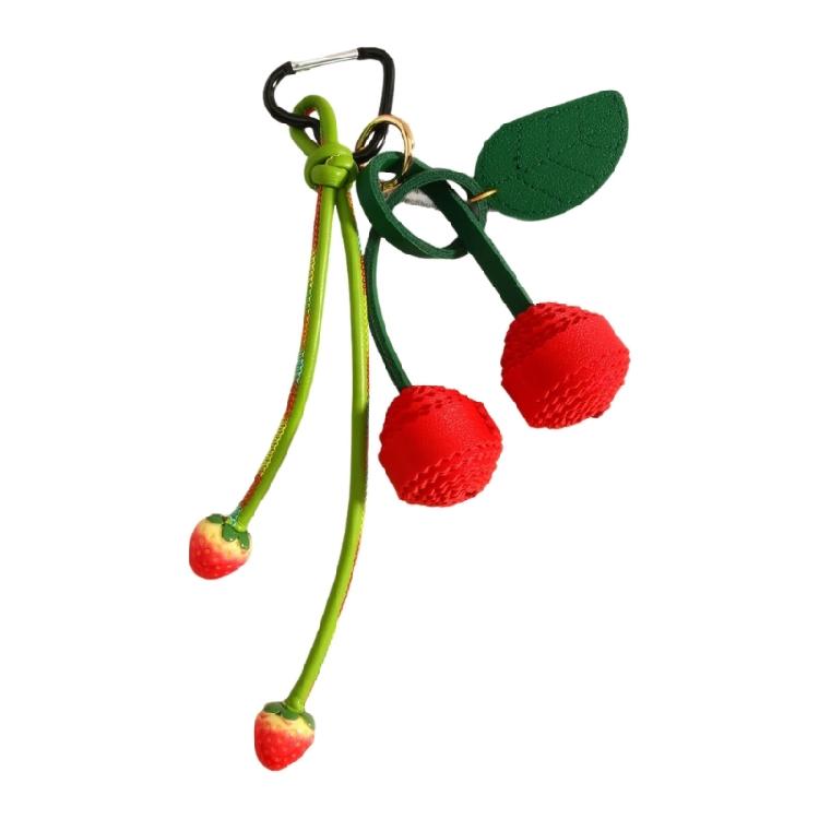 Compact Fruit Keychain PU Cherries Strawberry Bag Charm Lovely Accessories for Women Girls Present 1
Compact Fruit Keychain PU Cherries Strawberry Bag Charm Lovely Accessories for Women Girls Present 1