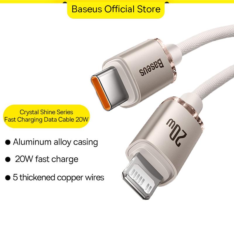 Кабель для быстрой зарядки и передачи данных серии Baseus Crystal Shine, тип C — IP, 20 Вт 1.2m розовый
Кабель для быстрой зарядки и передачи данных серии Baseus Crystal Shine, тип C — IP, 20 Вт 1.2m розовый