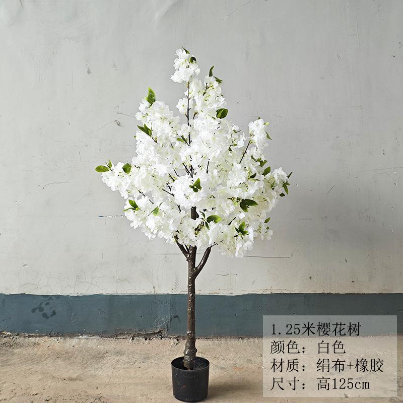 Small simulated cherry blossom tree potted plant, desktop flower interior decoration flower scene
Small simulated cherry blossom tree potted plant, desktop flower interior decoration flower scene